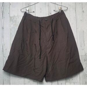 Olive Brand Viscose Blend Parachute Hiking Shorts Brown Sz S